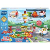 VTech - Aeropuerto Aventuras TutTut Bólidos, Circuito para Combinar, Incluye Jet el avión +1 año, - details 0