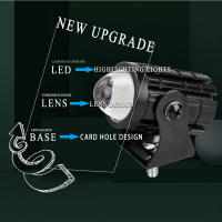 Farol LED De Conducción Mini Para ATV Scooter Y Motocicleta Doble Color Lámpara Antiniebla Accesorios De Luz De Motocicleta - details 2