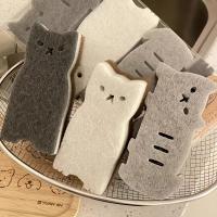 Juego De 4 Piezas De Esponja De Gato Lindo Para Cocina - Herramientas De Limpieza Y Lavado Duros Y Duraderos - details 2
