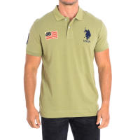 U.S. Polo Assn.-Polo Manga Corta JARE cuello de solapa a contraste 64777 para Hombre