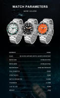 Reloj De Pulsera Mecánico CADISEN AQUA DIVER 2024 Para Hombre Lujo Resistente Al Agua 100M Con Movimiento Automático NH35A Cristal De Zafiro Luminoso Y Calendario Completo - details 3