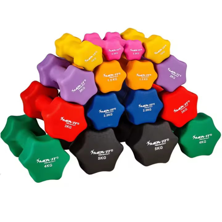 MOVIT® Juego de mancuernas de neopreno ideales para aeróbic o fitness - 1