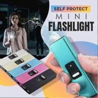 Multifunctional electric shock self-protection mini flashlight portable retractable flashlight - details 2