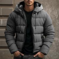 Chaqueta De Invierno Unisex Resistente Al Viento Y Al Frío Con Cierre De Cremallera Warmer Casual Diario Para Exteriores Moda Sencilla Gruesa - details 2