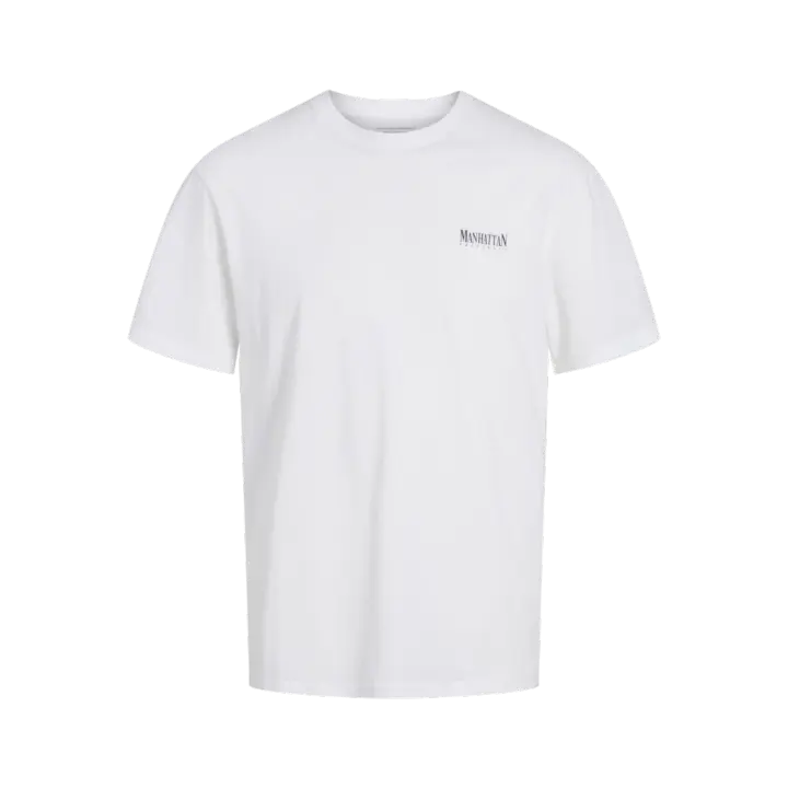 Jack & Jones Bronx Square Tee Ss Camiseta Manga Corta Color Blanco Brillante - Elástico, Suave Y Cómodo - 1