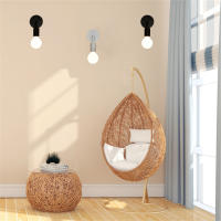 Lámpara De Pared De Madera E27 Soporte Vintage Para Iluminación Interior Decorativa Para Dormitorio Comedor Sala De Estar - details 8