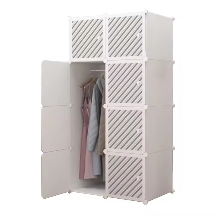 Vicyol S&D Armario Modular, Estantería de Módulos, Organizador Modular de Ropa Ropero para Hogar, Estante de Almacenamiento para Dormitorio - 1