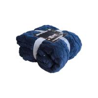 Manta Gruesa de Sofá y Cama Ochos en Color azul Marino – Sedalina Suave con Sherpa, Calidez Garantizada- Mercatienda - details 3