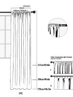 1PC Cortinas Bordadas En Blanco Nórdicas Para Salones Dormitorios Ventanas Curvas Particiones Finales Pantallas De Ventanas - details 0