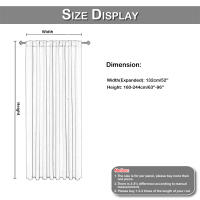 Cortinas Negras Para Sala De Estar Funcionales Y Termoaisentes Listas Para Colocar Diseño Sólido Aislantes De Luz Para Dormitorio - details 16