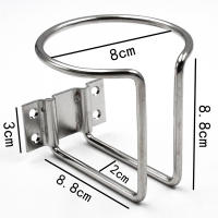 Soporte De Bebida De Acero Inoxidable Para Barco Universal Para Yate Camión RV Carro Aluminio Anodizado Para Interiores Y Exteriores - details 7