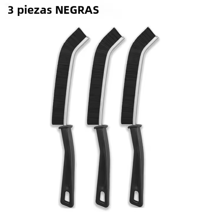 Cepillo De Limpieza Para Ranuras Con Pincel Duro Herramienta De Limpieza Para Baño Y Cocina Con Pincel Angulado Rígido Para Limpieza General - 1
