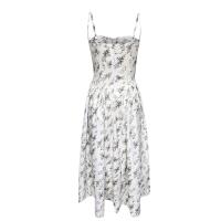 Vestido Midi Elegante Y Delgado Sin Espalda Para Mujer Vestido De Fiesta De Verano Elegante Con Suspensión Sólida Vestidos Para Mujer - details 17