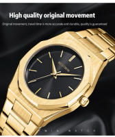 Reloj De Pulsera Para Hombre De Acero Inoxidable Negro Clásico Y De Negocios Resistente Al Agua Con Movimiento De Japón Reloj De Cuarzo Para Hombres - details 8