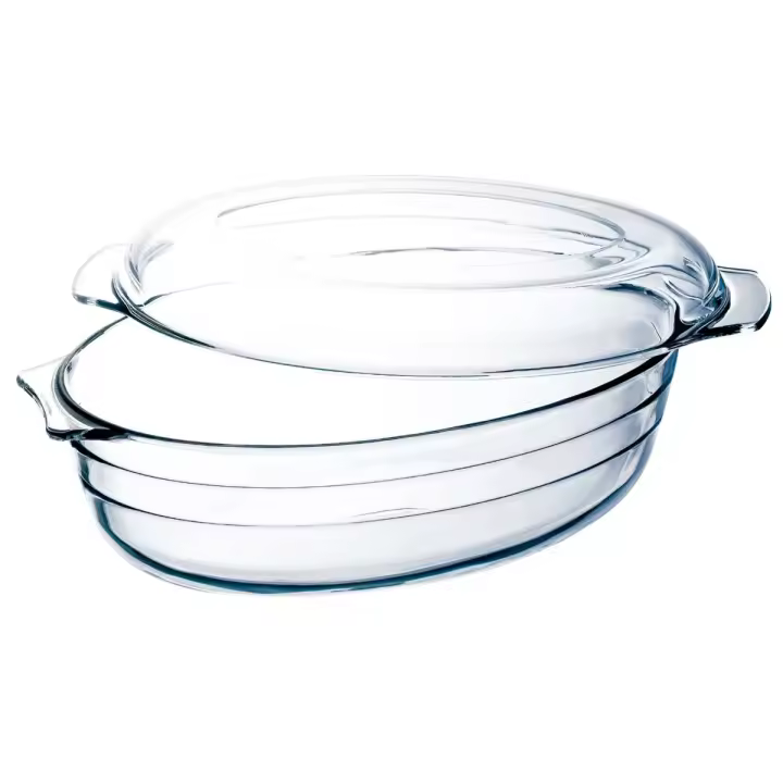 Ocuisine Cacerola Oval Vidrio 3L Resistente a Rayaduras Saludable - 1
