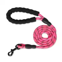 Correa Reflectante Para Perros Con Manija Padded Cómoda - Doble Fuerte Traction Rope Para Perros Fuertes - Enhance Seguridad Y Contraste - details 16