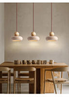 Lámpara Colgante Vintage Con Piedra Amarilla Natural Agate Ideal Para Dormitorio O Restaurante Luz LED Regulable Área De Iluminación 5-10 Metros Cuadrados - details 2