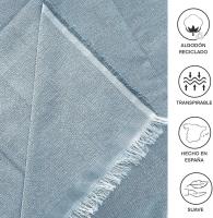 Manta Multiusos para Sofá y Cama, Colcha Foulard de Algodón-Poliéster, Cubresofá o Cubrecama Lavable, 180x290 cm, Suave y Resistente para Hogar, blanco, negro, beige, verde, marrón, gris, azul, turquesa, varios colores - details 36