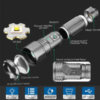 Linterna láser portátil para exteriores, de alta intensidad, recargable, de larga duración, enfocada y de alto lumen, con pantalla digital. - details 7