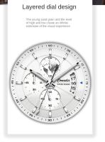 Reloj De Pulsera Para Hombre Automático Resistente Al Agua Con Luminiscencia Y Calendaría Reloj De Cuarzo Moda Casual Con Correa De Cuero Display Analógico-Digital - details 2