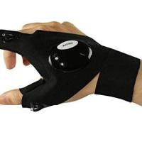 Guantes con linterna, guantes de pesca al aire libre, guantes de medio dedo, para camping, ciclismo, guantes deportivos con luz (1 par), regalo, ideales para pesca, camping, reparaciones, guantes luminosos brillantes y flexibles. - details 1