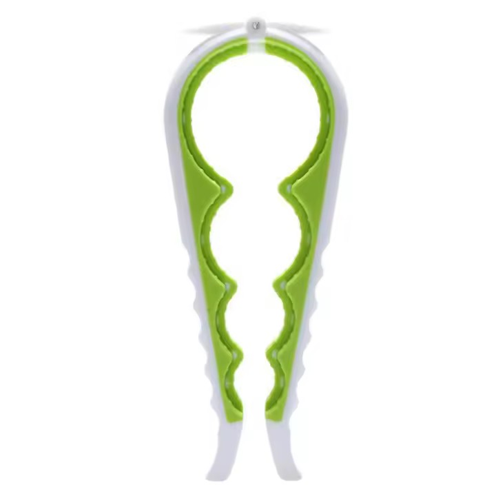 Abridor de frascos, abrelatas, abridor de botellas para personas mayores, personas con artritis en las manos y cualquier persona con poca fuerza (verde y blanco) - 1