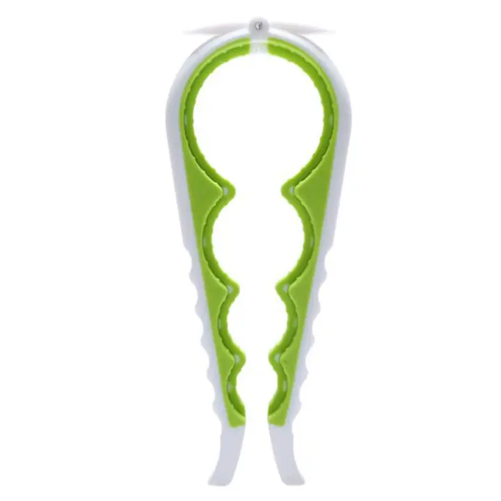 Abridor de frascos, abrelatas, abridor de botellas para personas mayores, personas con artritis en las manos y cualquier persona con poca fuerza (verde y blanco) - 1