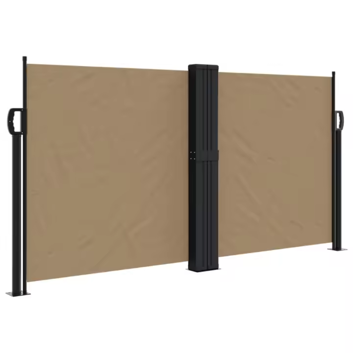 Toldo lateral retrácthil gris taupe 120x1200 cm - 1
