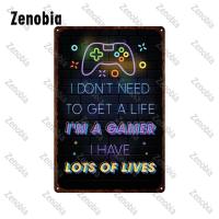 Tin Sign De Metal Video Games Decoración Para La Habitación Del Juego Zona Gamer Placa De Hierro Decorativa Rectangular - details 25