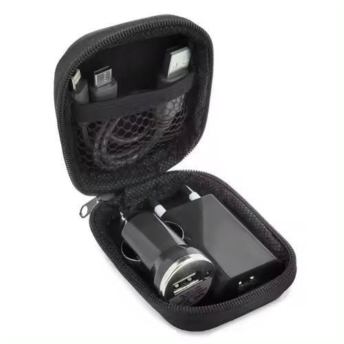 Set Cargadores Smartphone NEGRO - Detalles Bodas TecnolÃ³gicos - 1
