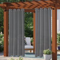 Cortina De Privacidad Impermeable Para Exterior 1PC Adumbral Para Gazebo Puerta Del Porche Pergola Patio Moderno Estilo Solido 100% Poliéster - details 7