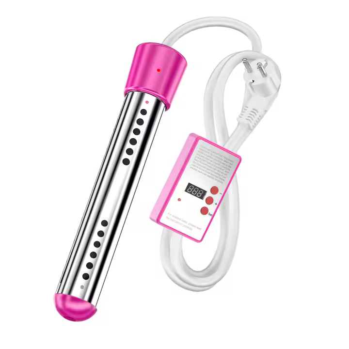 Caldera de Agua de Alta Potencia, Calentador de Agua de Inmersión, Calentador de Piscina with Apagado Automático, Calentador de Balde Sumergible with Protección de Acero Inoxide 220V - 1