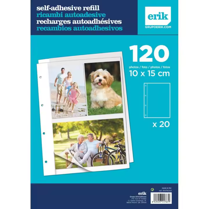 Recambio de álbum de fotos adhesivo, 20 páginas adhesivas - Ideal para álbum de fotos autoadhesivo - 1