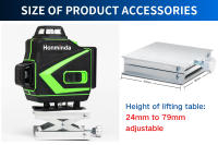 Nivel Láser Honminda 16 Líneas 4D Nivelamiento Automático 360 Grados Horizontal Y Vertical Para Interiores Y Exteriores - details 6