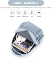 Mochila para computadora portátil, mochila para computadora portátil impermeable con bolso escolar de 16 pulgadas con carga USB - details 3