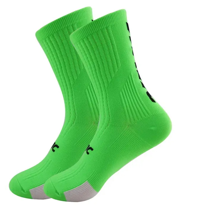 Pareja De Calcetines De Deporte De Color Sólido 2024 Para Fútbol Ciclismo Baloncesto Y Yoga Calcetines De Altura Rodilla Alta Material De Nylon Unisex - 1