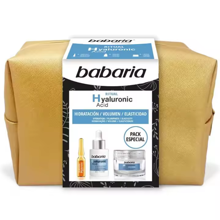 BABARIA ACIDO HYALURONICO CREMA FACIAL 50ML + SERUM 30ML + AMPOLLAS 2UN. - 1
