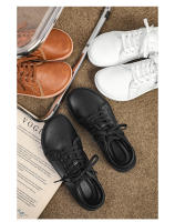 Zapatos Para Hombre Minimalistas De Cuero Split Cómodos Y Transpirables Zapatillas De Caminar Zapatos Casuales Blancos Con Suela De Goma - details 11