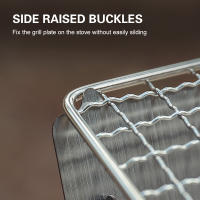 Estufa De Camping Tomshoo Para Madera Con Placa De Asado Portátil Y Plegable De Acero Inoxidable Para Cocinar Al Aire Libre Y Barbacoa - details 4