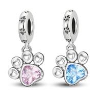 Encantos De Plata De Ley 925 Serie De Mascotas Gato Perro Lechuza Hongos Para Creación De Pulseras Joyas De Moda De Alta Calidad Regalo - details 1
