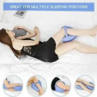 Almohada De Espuma De Memoria Para Piernas Forma De Corazón Hueco Adecuada Para Camas Y Sofás Cómoda Para Dormir De Lado Fácil De Lavarse a Mano - details 1