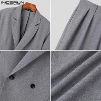 Conjunto De Traje Para Hombre Con Mangas Largas Y Pantalones Largos Estilo Casual Dos Colores Dos Piezas Ajustado S-5XL Moda 2024 - details 9