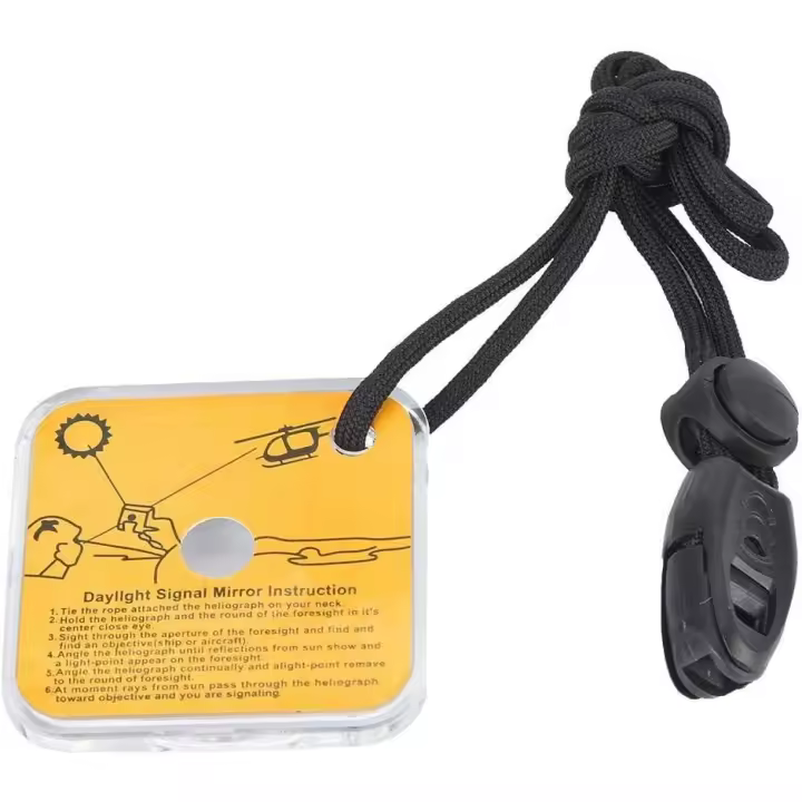 Espejo de Supervivencia Reflectante para Exterior Cord¨®n Ajustable para Acampar Senderismo Mochilero Situaci¨®n de Emergencia - 1