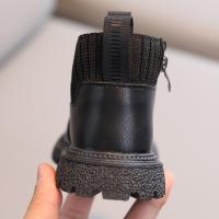 Botas De Invierno Para Niños Y Niñas Estilo Británico Con Cierre De Cremallera Lateral Antideslizantes De Cuero Transpirables Talla True Fit - details 9