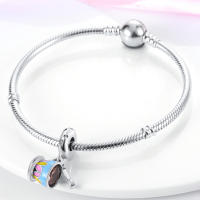 Encanto Original De Plata Para Joyería Moda Sombrero Conejo Encanto Cuentas Pulsera Ajustable Para Mujeres DIY Hecho De Zirconia - details 49