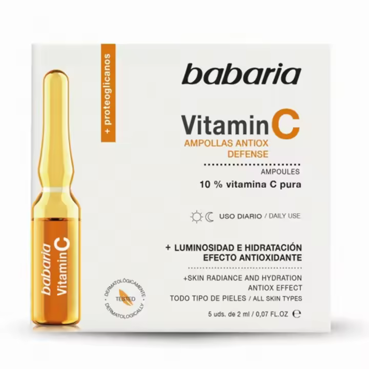 Tratamiento Facial Babaria Vitamina C - Hidratación Intensa (5 unidades) - 1