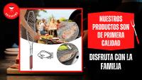 Parrilla Barbacoa Pescado COOKRM - Rejilla Asado Acero Inoxidable - BBQ Portátil - Tamaño Grande XXL 65x15cm - Fácil de Usar - details 1