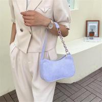 Bolso De Hombro De Corduroy Chic Con Cadena Underarm Bolso De Mano Sencillo Para Mujeres Con Cremallera Adecuado Para El Uso Diario - details 11