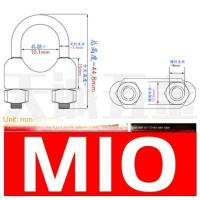 10 PCS Clip De Cable De Acero Inoxidable Plateado U-Bolt Tipo M2 M3 M4 M5 M6 M8 M10 M12 Para Hogar Y Herramientas De Trabajo - details 7