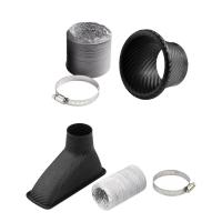 Kit De Tubo De Admisión De Aire Para Coche Patrón De Fibra De Carbono Universal Modificado Entrada De Aire Salida De Aire - details 5